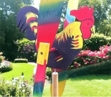 An eye catching rooster windmill spinner makes a wonderful addition to any garden, backyard or home. 