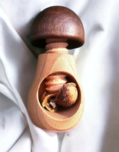 Wooden Mushroom Nutcracker Efficient Walnut Sheller