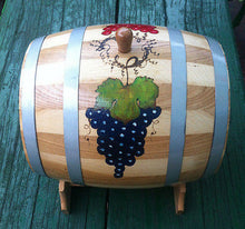 European Oak Wood Barrel Keg for Wine, Whiskey  Handmade 3 Liter 0.8 US Gallon - Handcrafted Wood, Iron & Copper