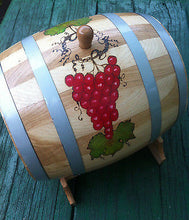 European Oak Wood Barrel Keg for Wine, Whiskey  Handmade 3 Liter 0.8 US Gallon - Handcrafted Wood, Iron & Copper