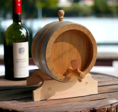 Oak barrel is must have for any serious wine lover and great addition to any party.