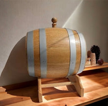 European Oak Wood Barrel Keg for Wine, Whiskey  Handmade 3 Liter 0.8 US Gallon