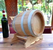 European Oak Wood Barrel Keg for Wine, Whiskey  Handmade 3 Liter 0.8 US Gallon