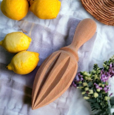 Cute wooden citrus squeezer that will make your lemonade even more tasty and healthy since there will be no trace of plastic. Plus it size is perfect to take it anywhere.
