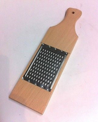 Wooden Vegetable Grater Cheese Fruit Grater 12 inches 31cm - Handcrafted Wood, Iron & Copper