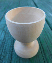 Wooden Egg Cups Poached Egg Stands Hand Painted or Natural Wood - Handcrafted Wood, Iron & Copper