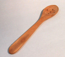 Cherry Wood Spatula Spoon for Fried Food Cooking Utensil 11.8" Handmade Brown - Handcrafted Wood, Iron & Copper