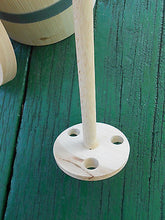Wooden Butter Churn Dasher with Plunger and Lid Handmade 3 Liter 0.8 Gallon - Handcrafted Wood, Iron & Copper