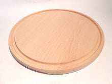 Wooden Chopping Cutting Board Wood Butcher Block Serving Platter Large 30cm - Handcrafted Wood, Iron & Copper