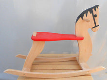 Wooden Rocking Horse Baby Kids Toddler Children’s Ride on Toy Wood Riding - Handcrafted Wood, Iron & Copper