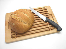 Wooden Bread Cutting Board Crumb Catcher Board Bread Cutting Slicing Plate - Handcrafted Wood, Iron & Copper